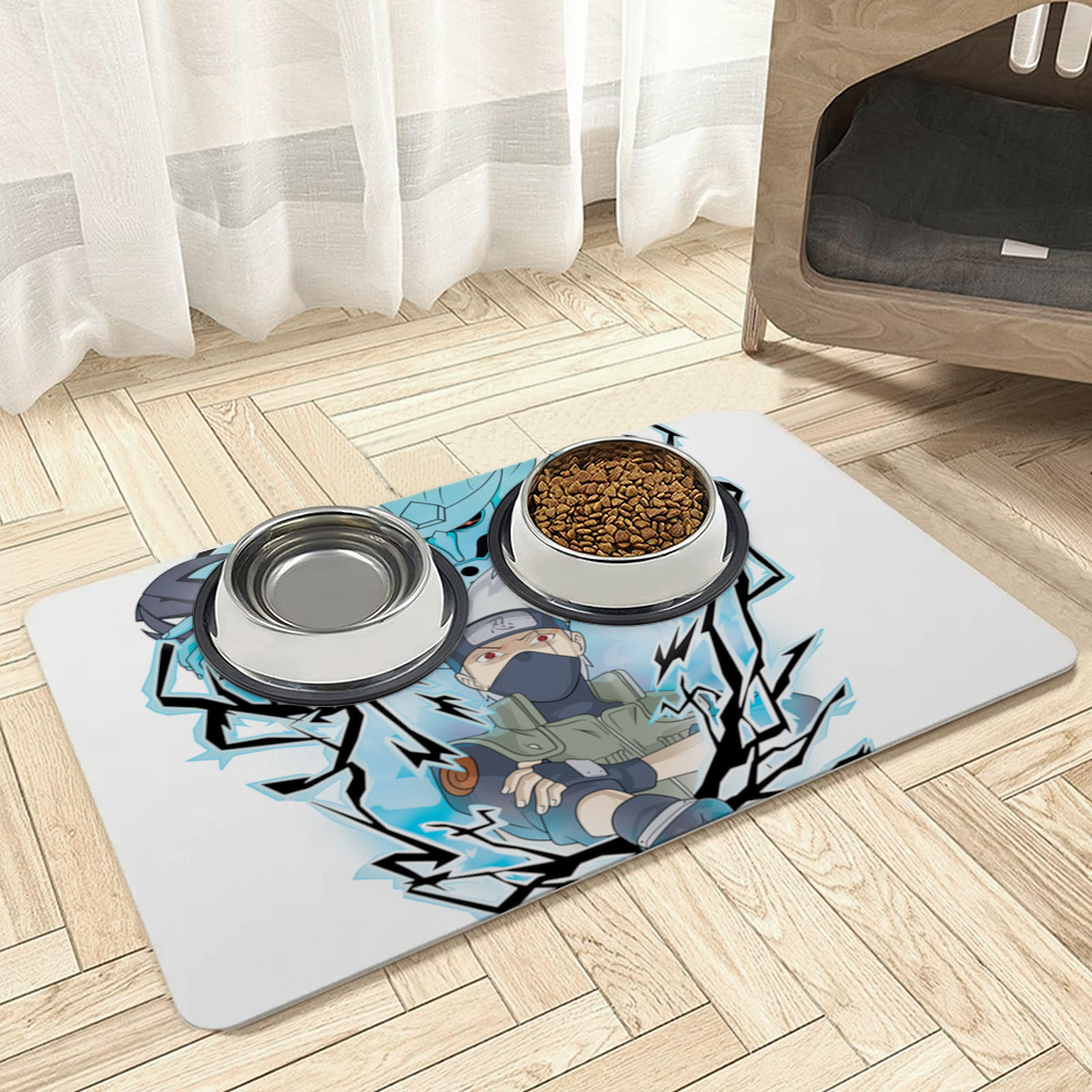 Kakashi Hatake The Copy Ninja of the Leaf Pet Feeding Mat