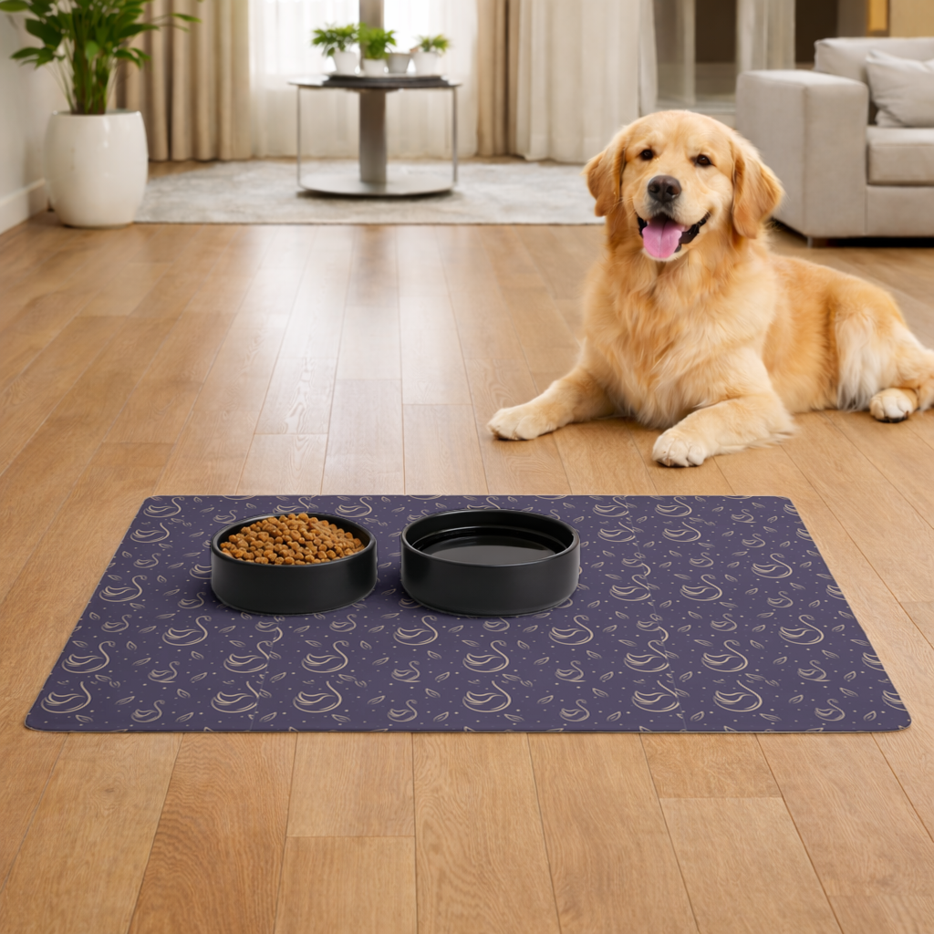 kuğu pattern deseni Evcil Hayvan Besleme Matı