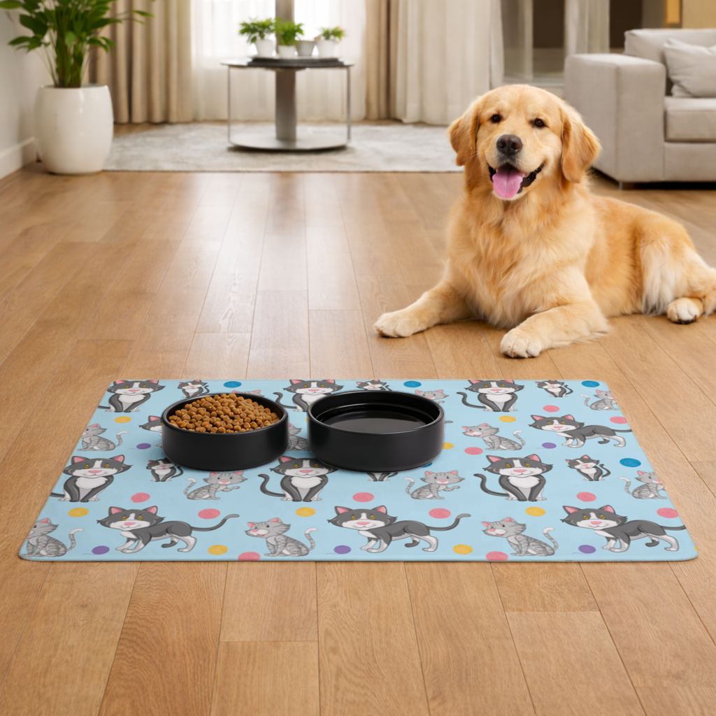 kedi tekrar deseni Evcil Hayvan Besleme Matı