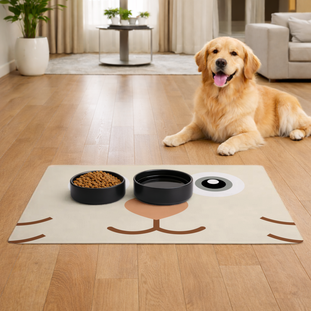 Teddy Bear Pooli-Cute Cat Pedro Face Pet Feeding Mat