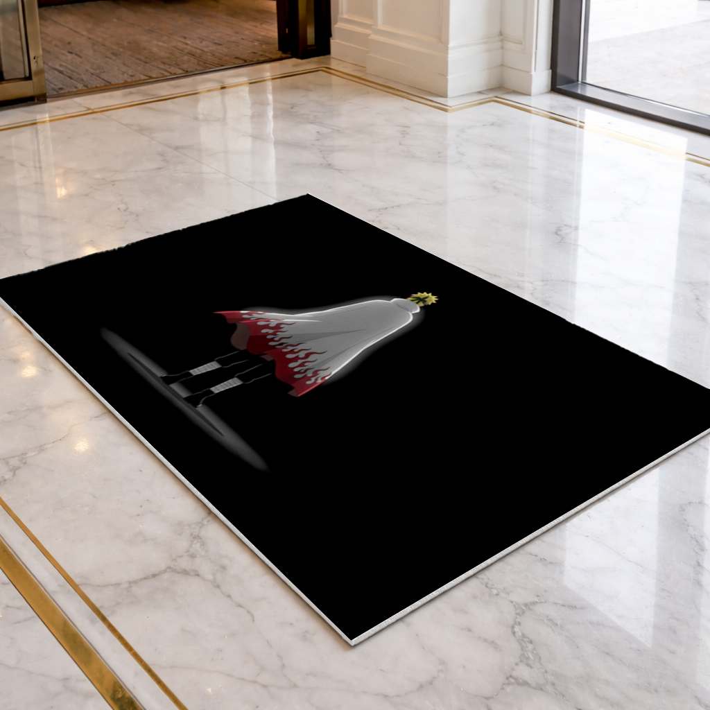 Power from Darkness Naruto Uzumaki Hokage Silhouette Doormat