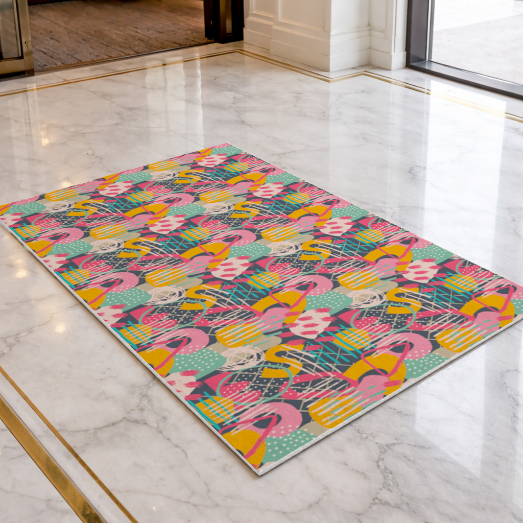 Abstract Geometric Doodle Doormat