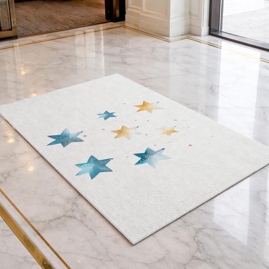 Watercolor Hanging Stars Doormat