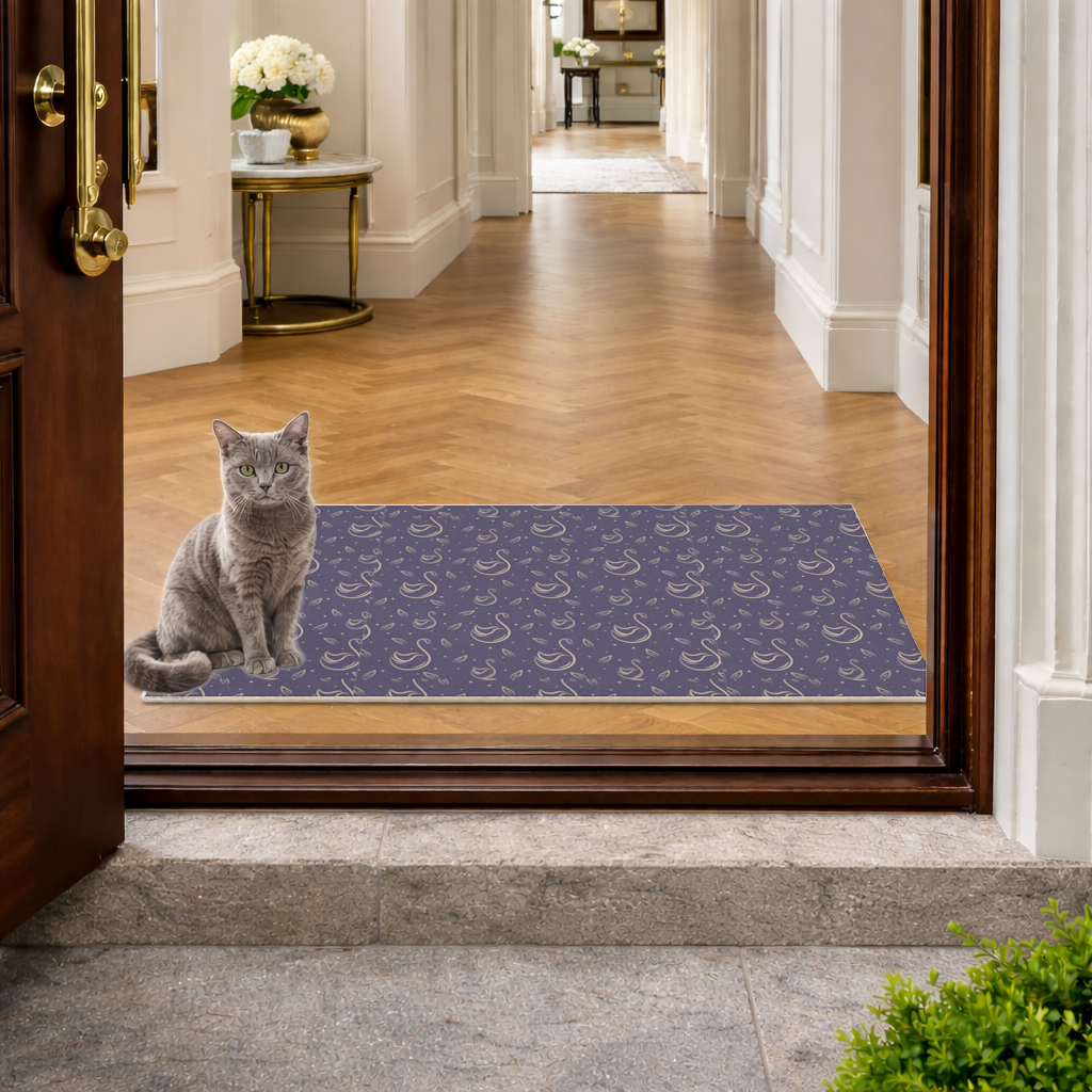 kuğu pattern deseni Doormat