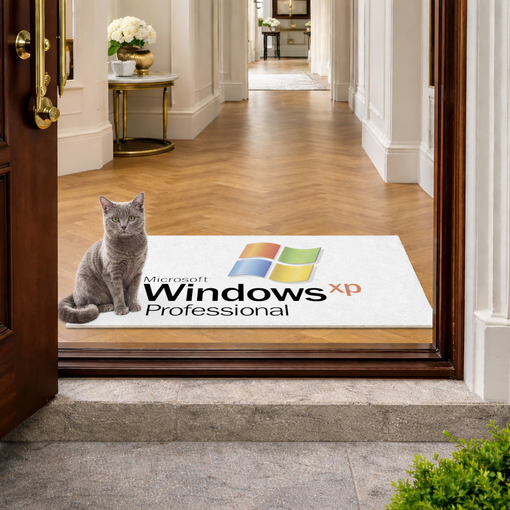 Digital Nostalgia Windows XP Iconic Logo Doormat