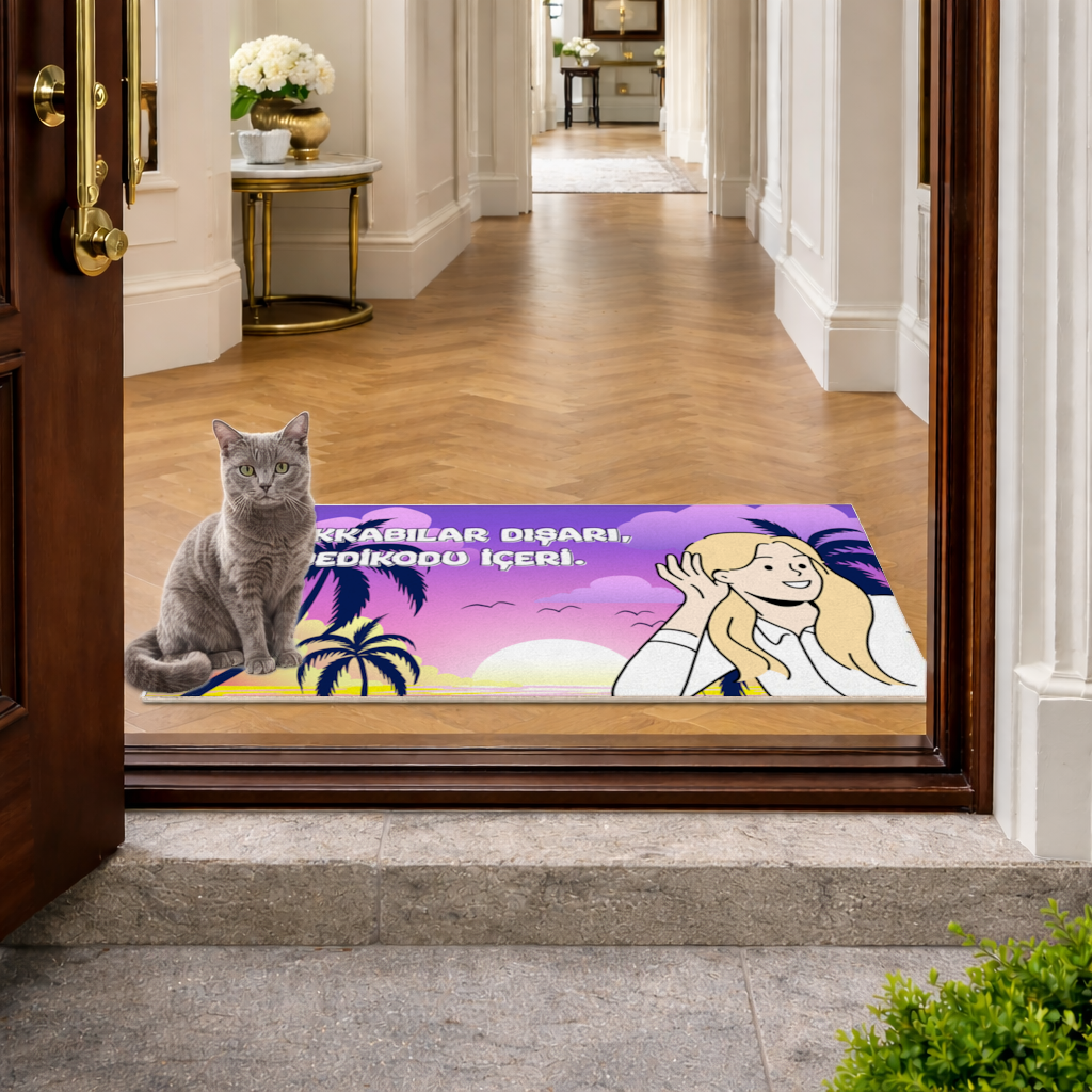 Funny Gossip Themed Summer Design Doormat