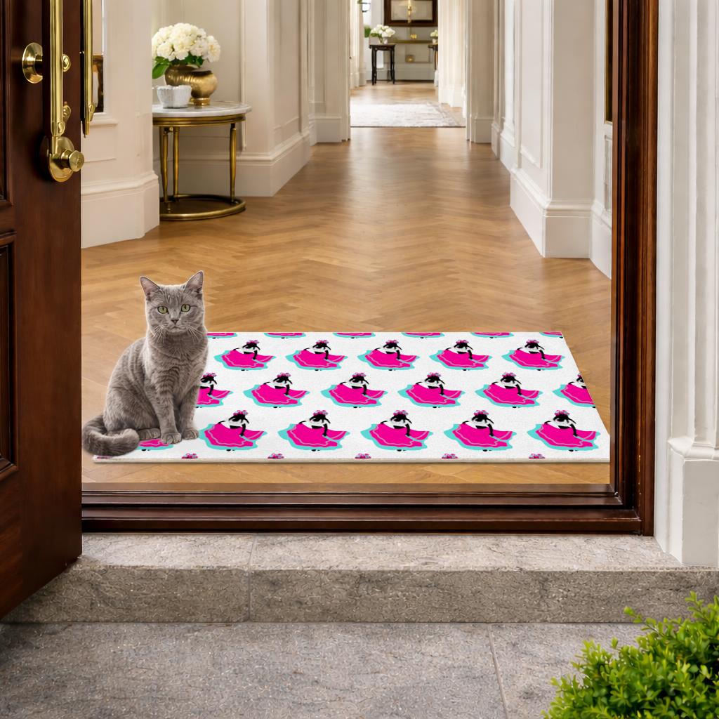 Mexican Folklorico Dancer Silhouette Doormat