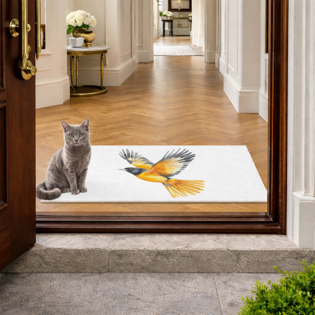 Watercolor Baltimore Oriole Doormat
