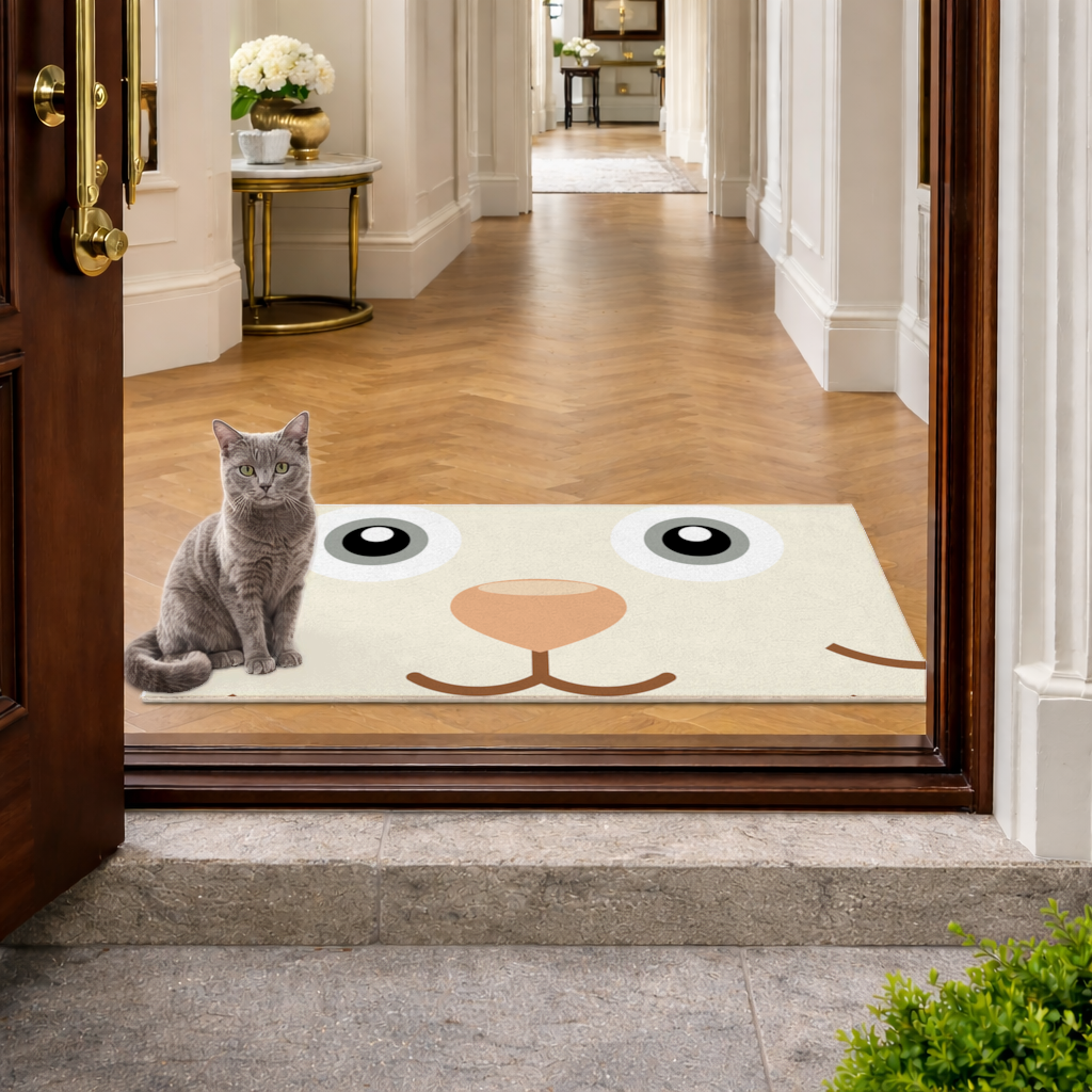 Teddy Bear Pooli-Cute Cat Pedro Face Doormat