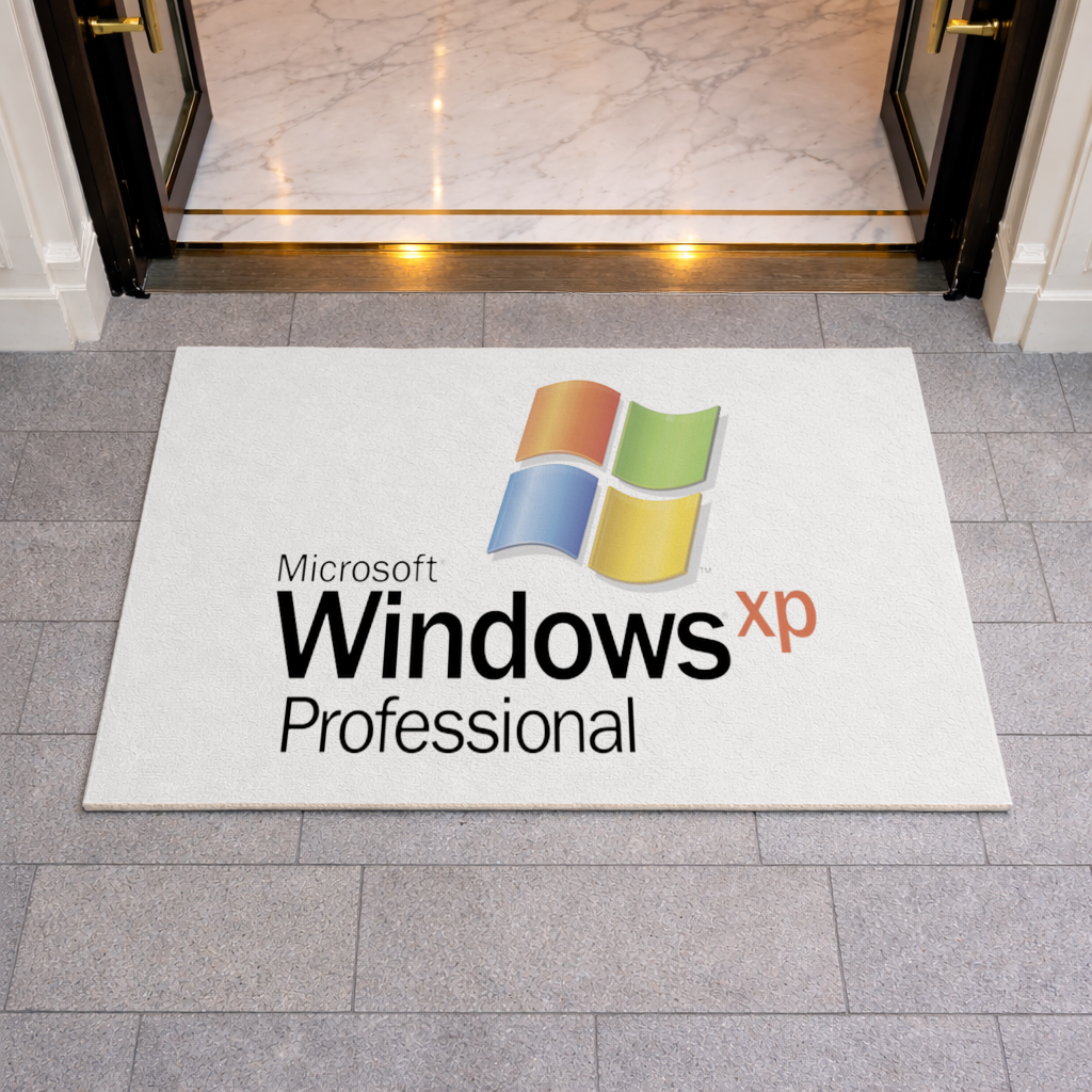Digital Nostalgia Windows XP Iconic Logo Doormat