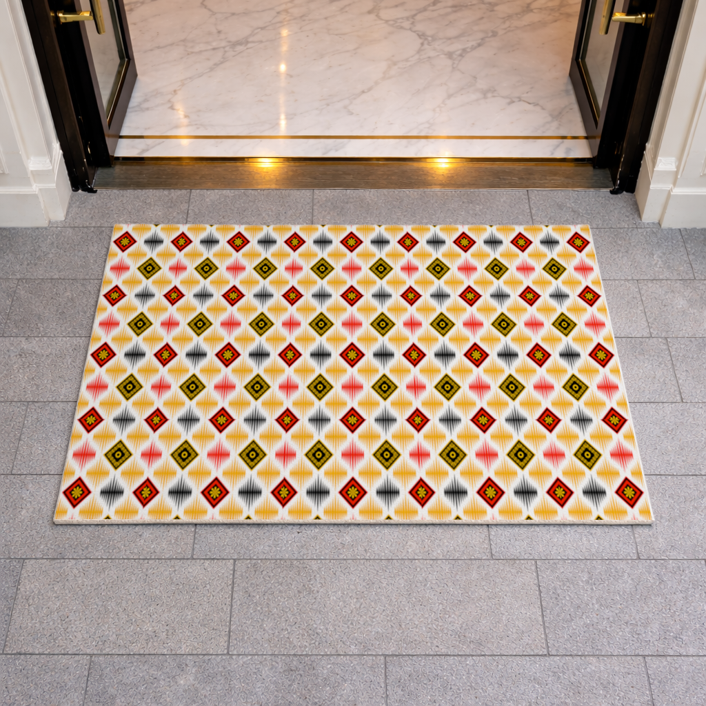 Vibrant Ethnic Geometric Motif Doormat