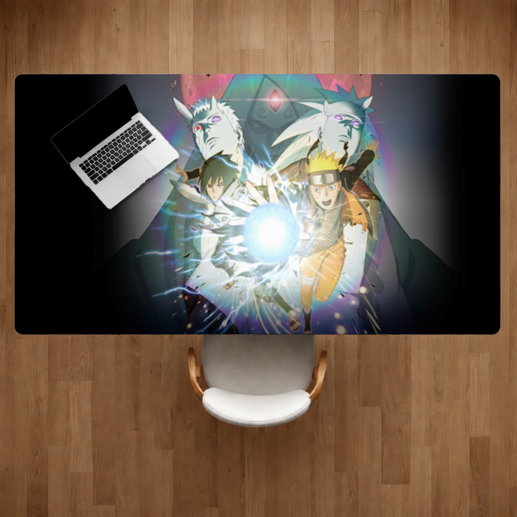 Naruto Sasuke Ultimate Rasengan Chidori Clash Desk Pad
