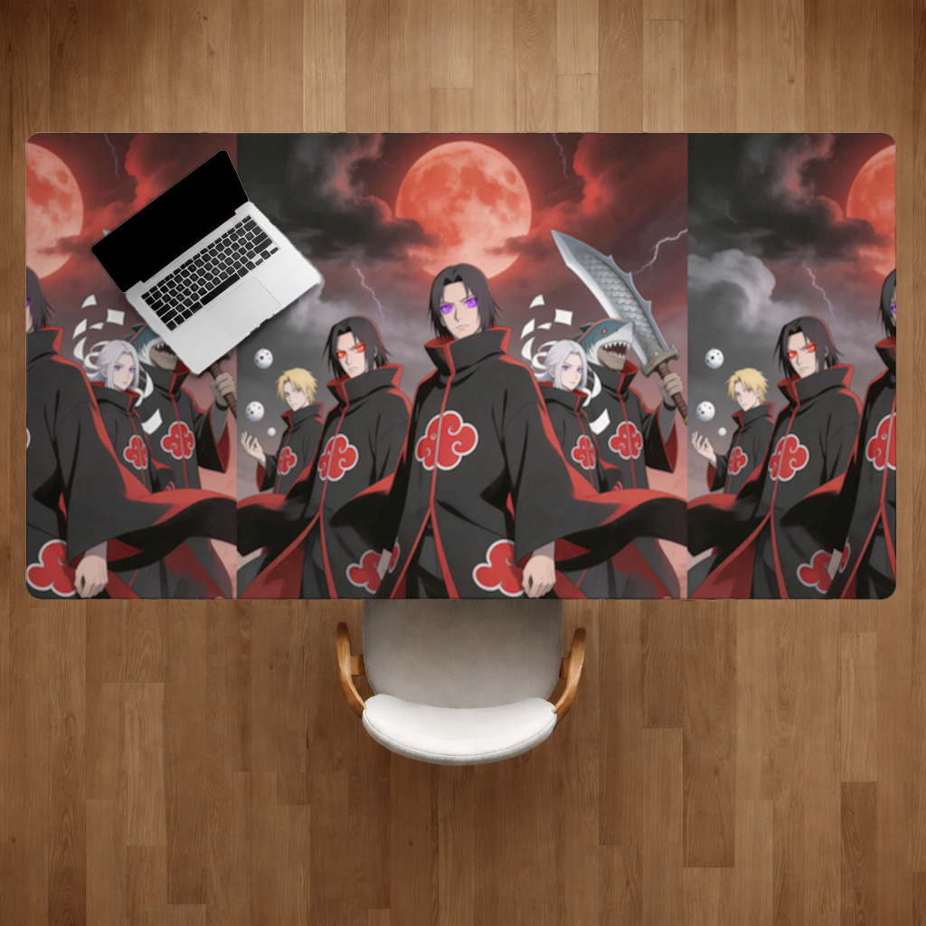 Akatsuki Members Shadows of the Red Cloud Desk Pad