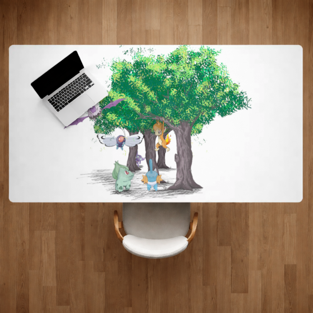 Fanmade Fakemon Characters, happy friends, anime characters Desk Pad