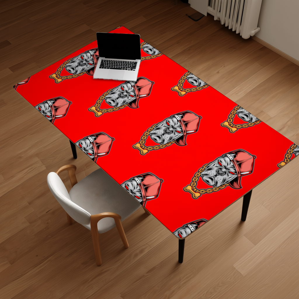 Hip Hop Style Gangster Dog Illustration Desk Pad