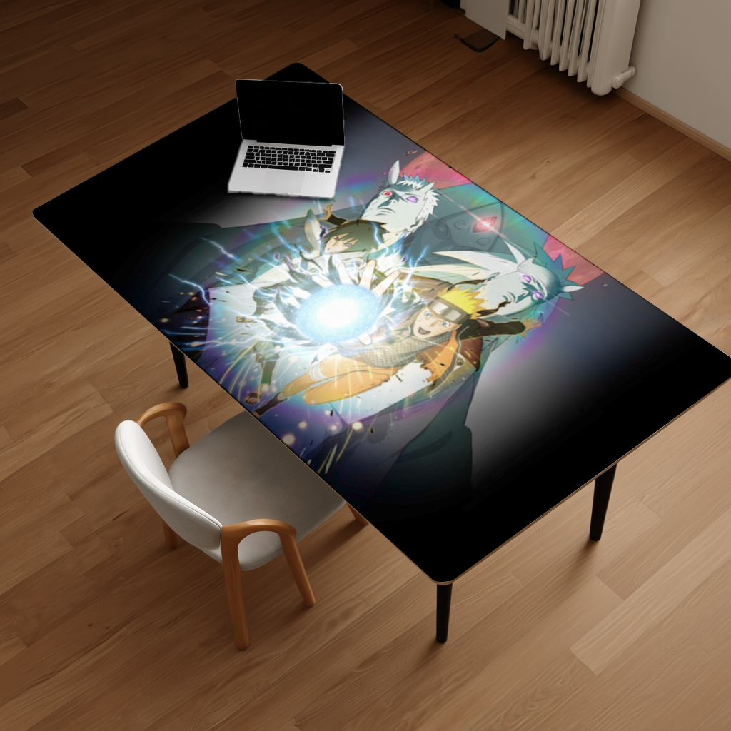 Naruto Sasuke Ultimate Rasengan Chidori Clash Desk Pad
