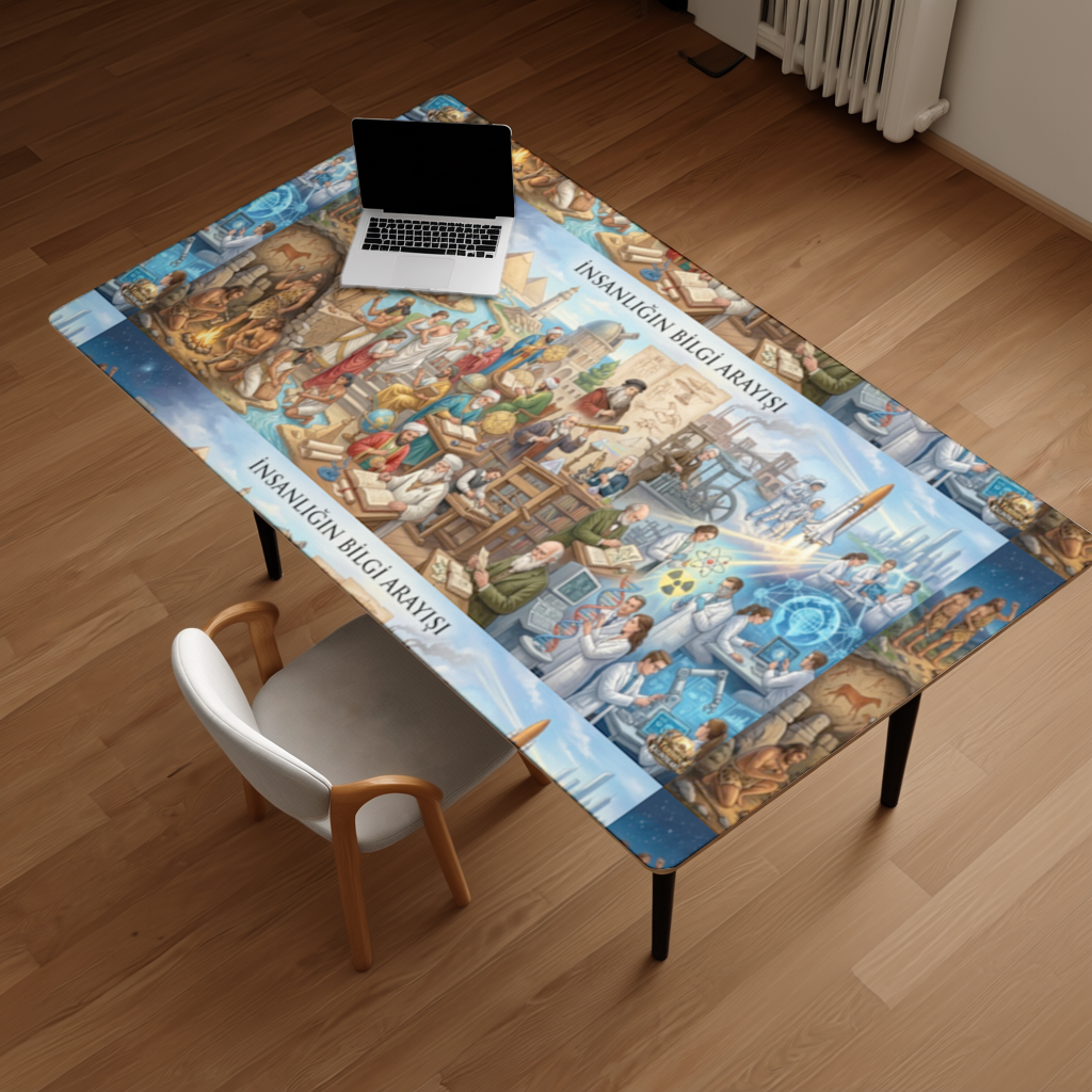 Humanity's Quest for Knowledge Desk Pad
