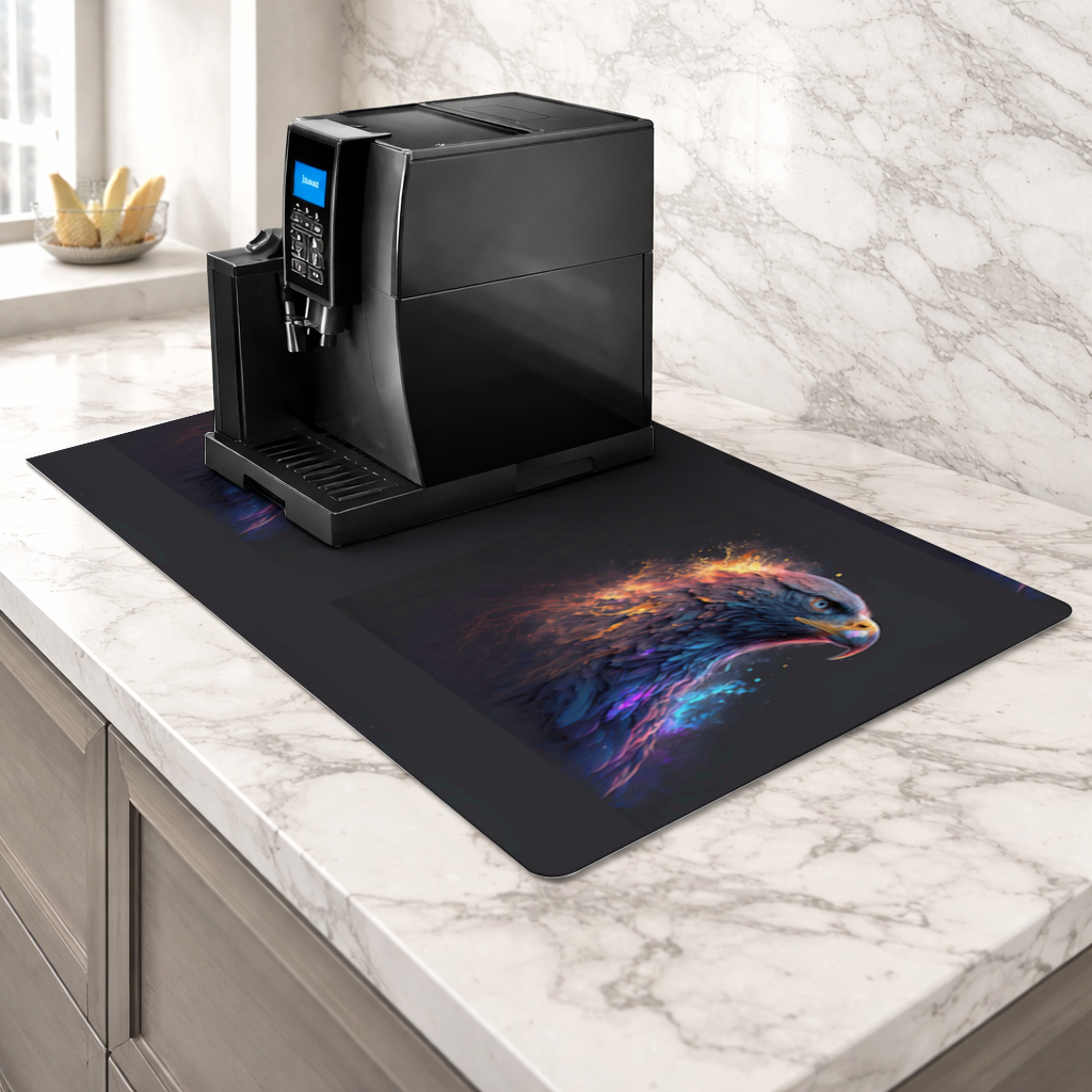 Eagle image A symbol of strength and freedom. Coffee Machine Base Mat