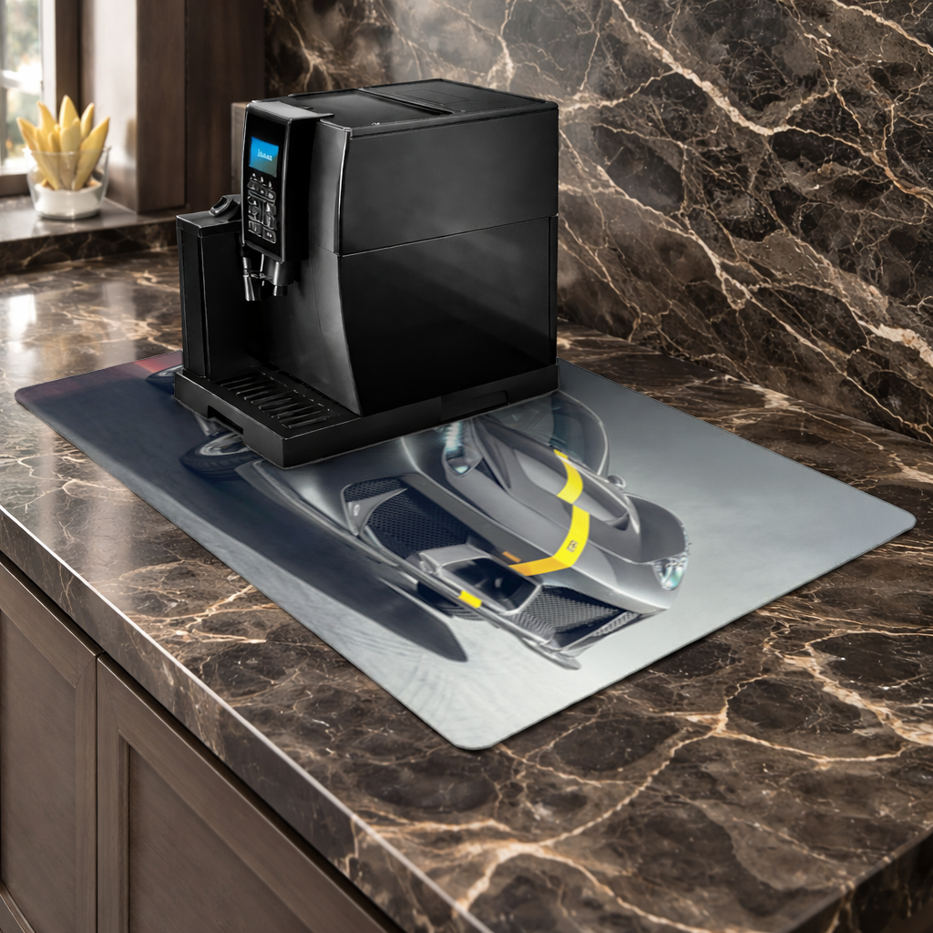 Ferrari 458 Italia Special Carbon Fiber Edition Coffee Machine Base Mat