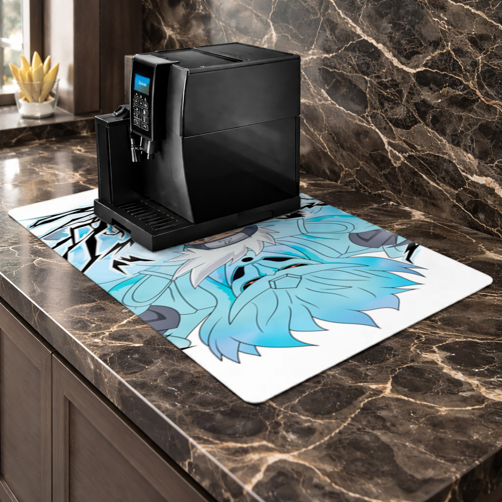Kakashi Hatake The Copy Ninja of the Leaf Coffee Machine Base Mat