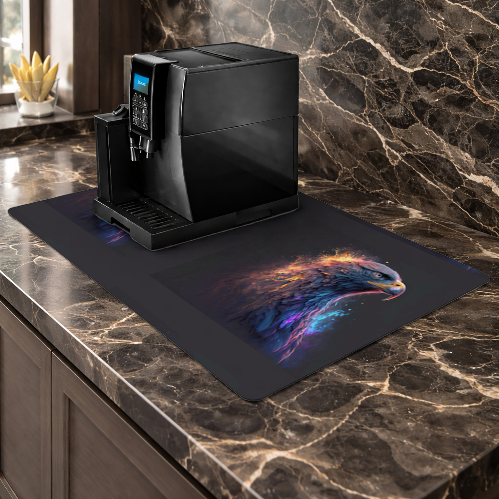 Eagle image A symbol of strength and freedom. Coffee Machine Base Mat