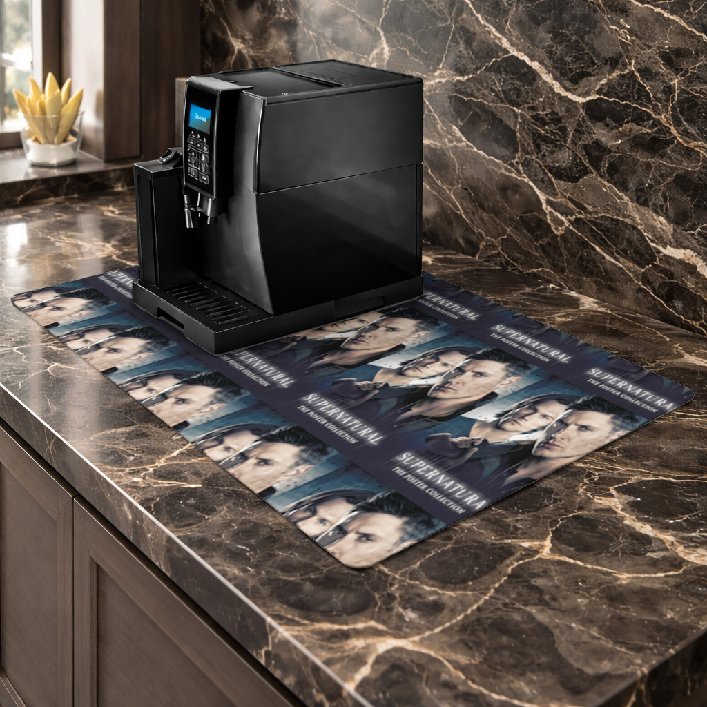 Supernatural Desing Coffee Machine Base Mat