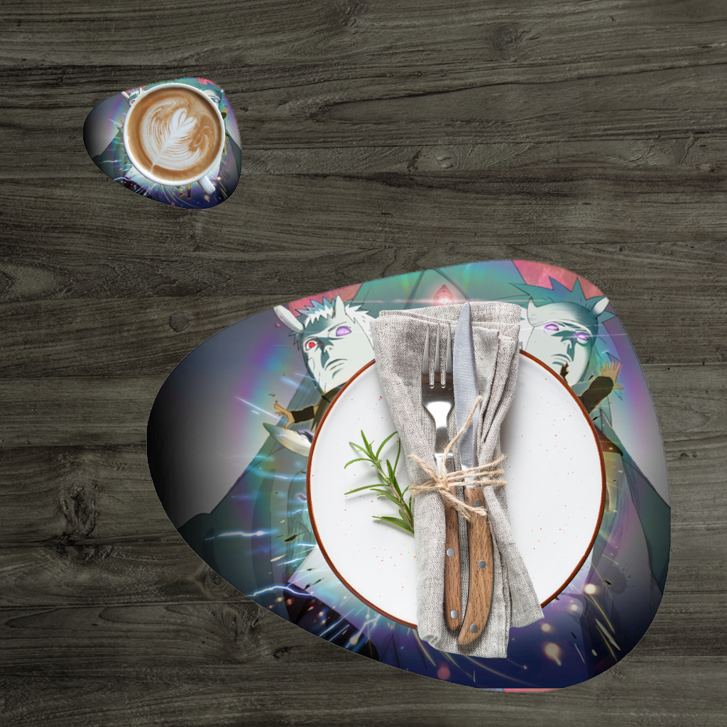 Naruto Sasuke Ultimate Rasengan Chidori Clash Charger Plate Set 12 Pieces