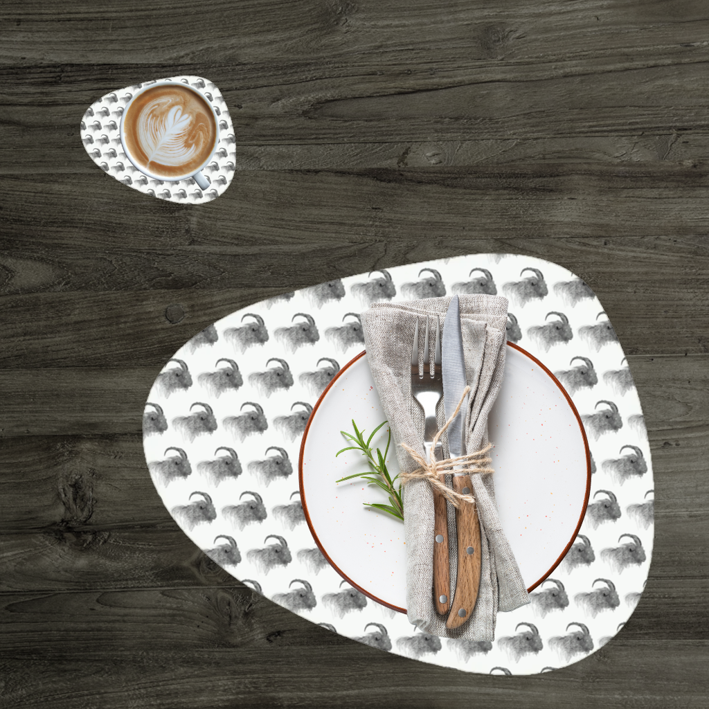 Goat Charger Plate Set 12 Pieces