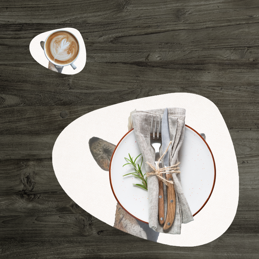 Deer colored pencil sketch Charger Plate Set 12 Pieces