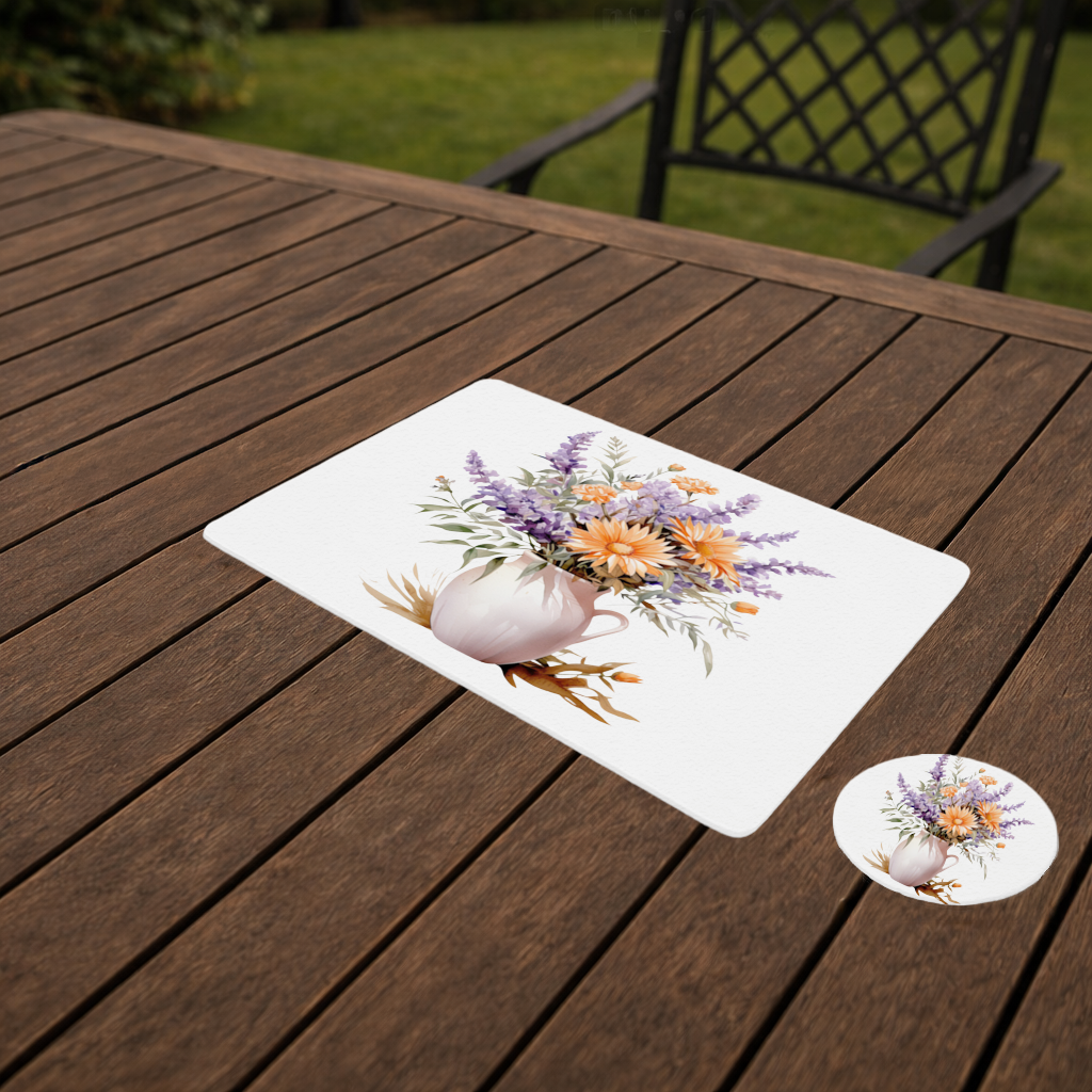 Cottagecore Wildflower Pitcher Charger Plate Set  12 Pieces