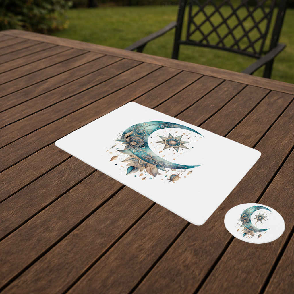 Boho Celestial Sun and Moon Charger Plate Set 12 Pieces