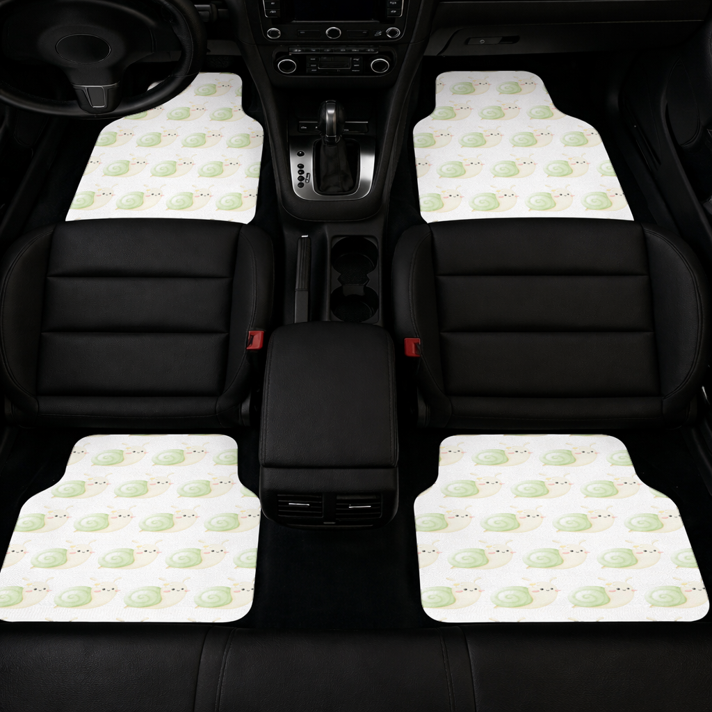 Cute Snail Illustration Car Floor Mats