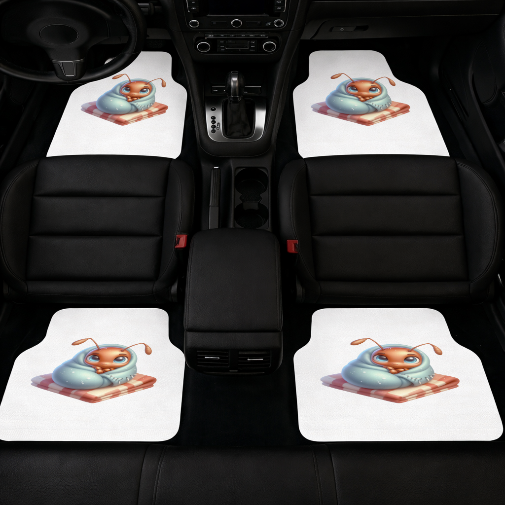 Kawaii Baby Ant Wrapped in Blanket Car Floor Mats