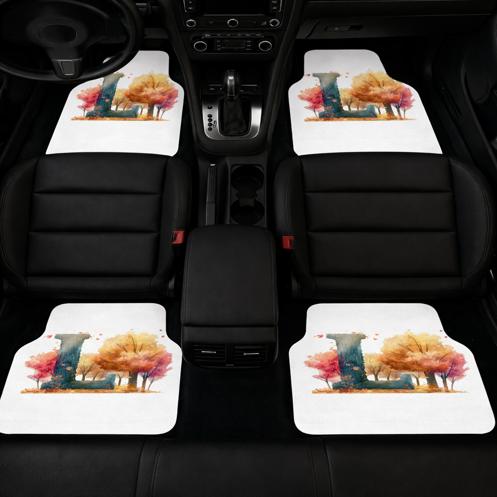 Autumn Forest Letter L Car Floor Mats