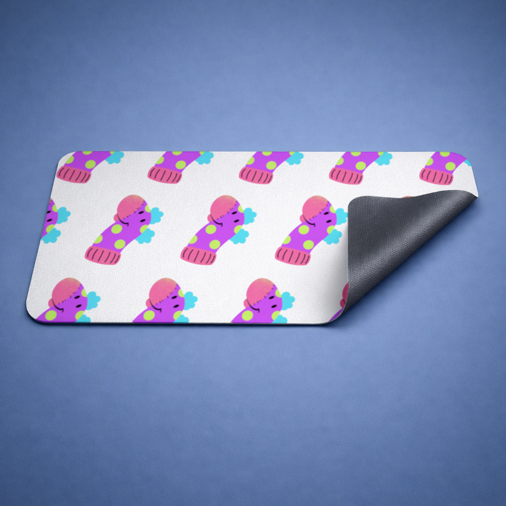 Cute Colorful Dinosaur Illustration Mouse Pad