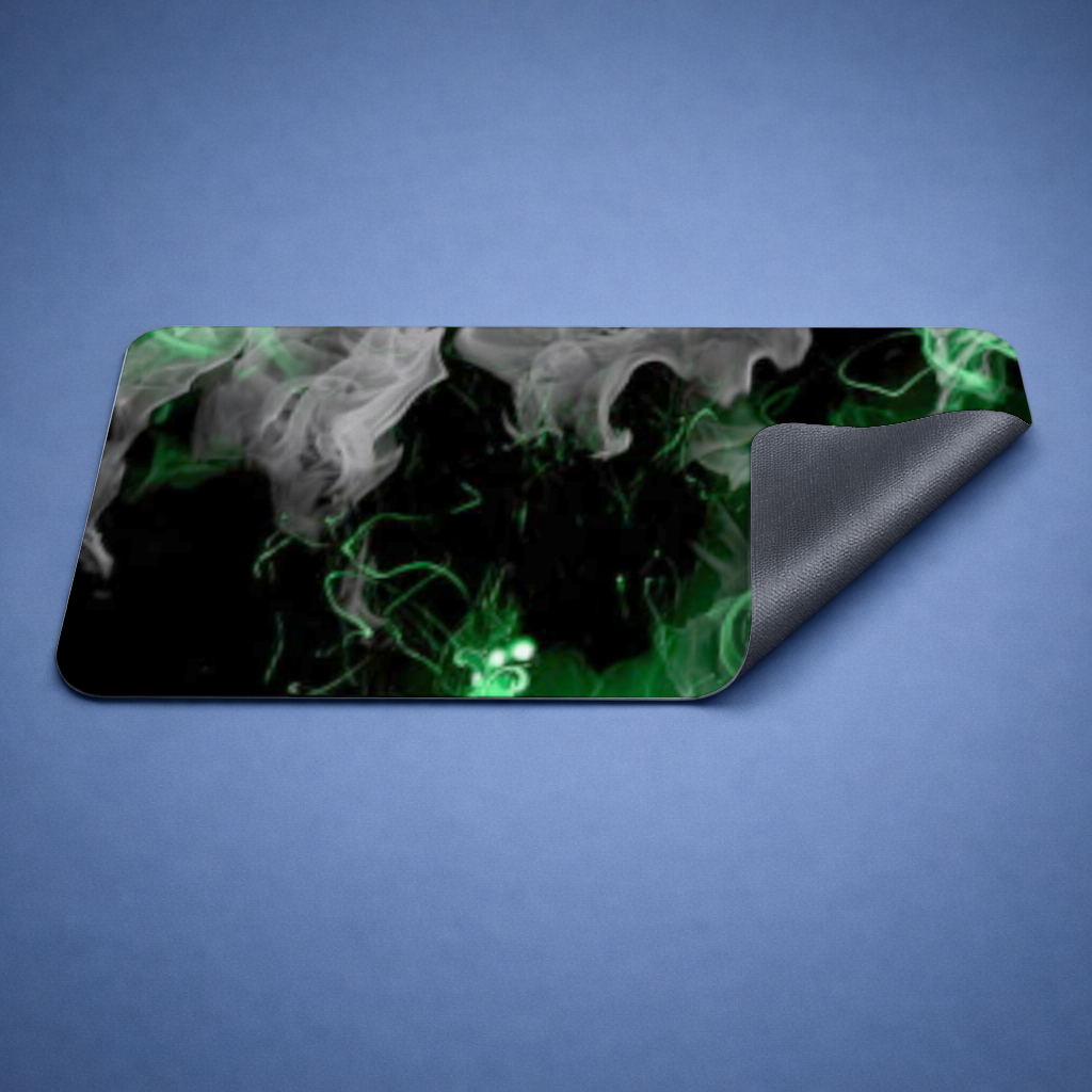 Green and black smokes Mouse Pad