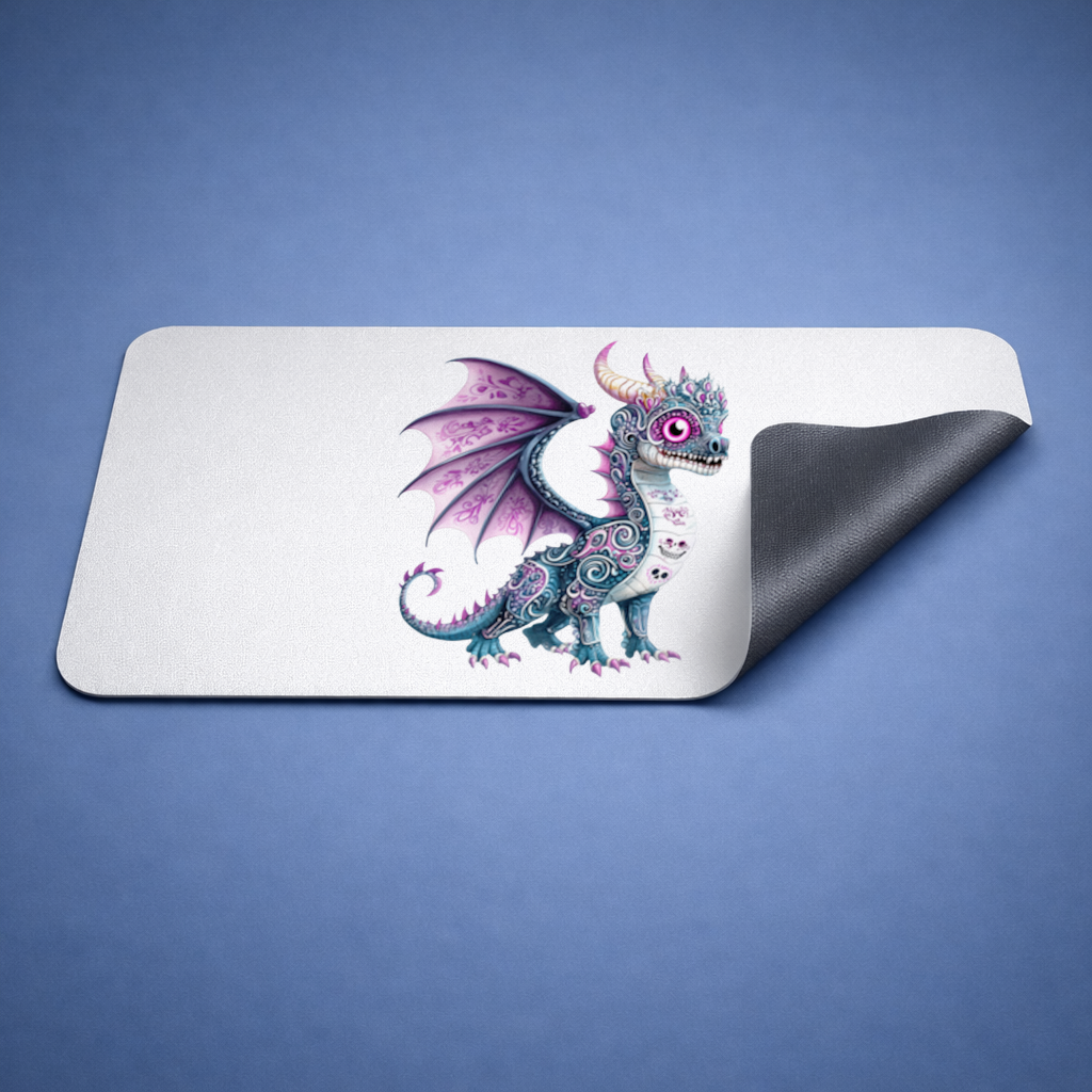 Mor Şeker Kurukafa Ejderhası Mouse Pad
