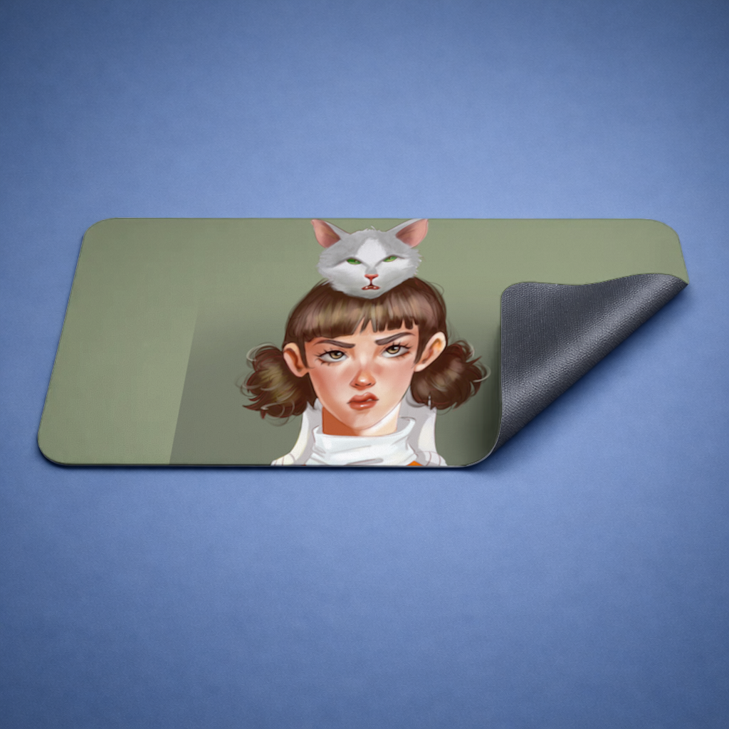 Mood Cat and I Mouse Pad