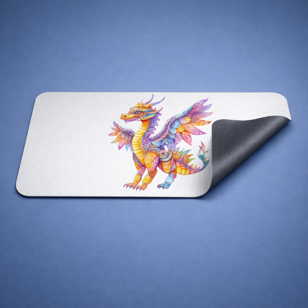 Gökkuşağı Renkli Mitolojik Ejderha Mouse Pad