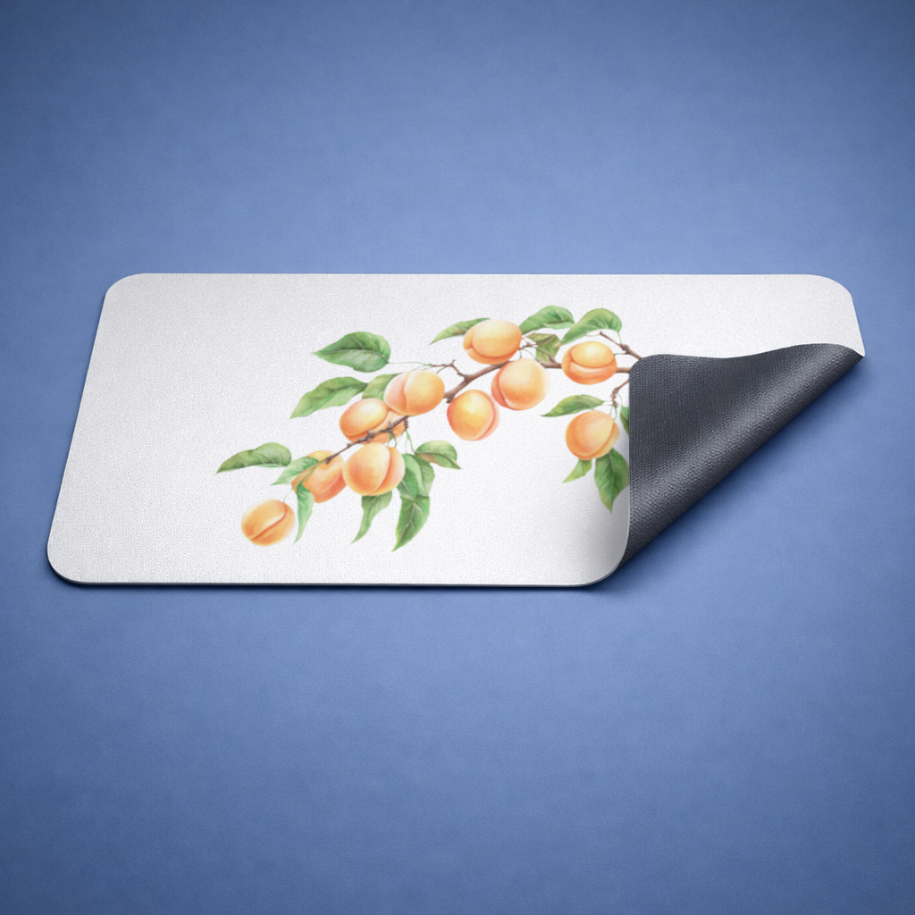 Ripe Orange Apricot Fruit Branch Mouse Pad