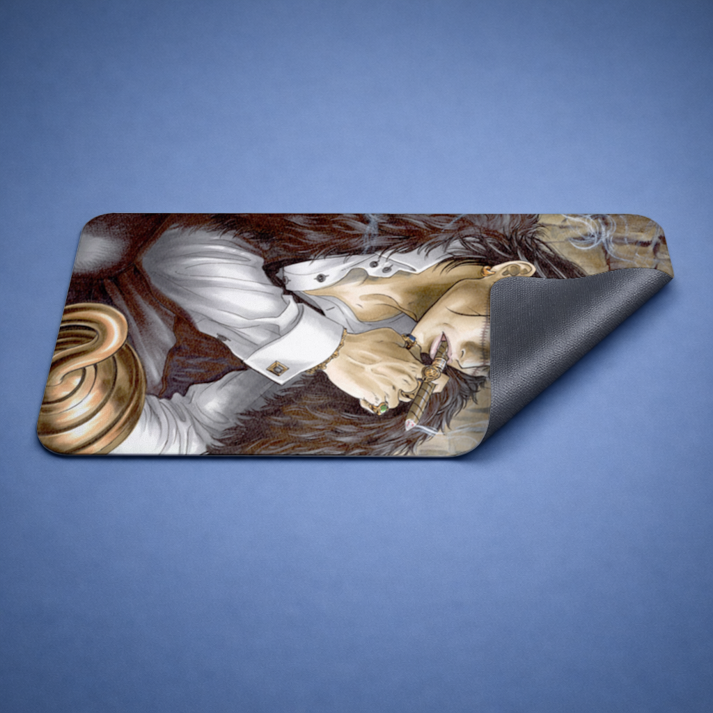 Mysterious Mafia Boss with Gold Hook Mouse Pad