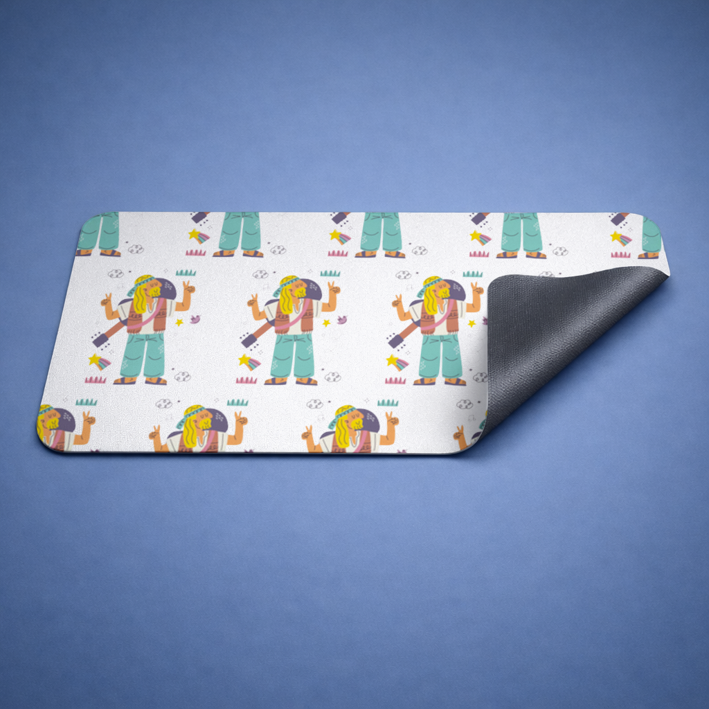 Retro Hippie Karakteri Mouse Pad