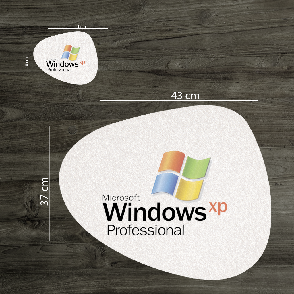 Digital Nostalgia Windows XP Iconic Logo Charger Plate Set 12 Pieces