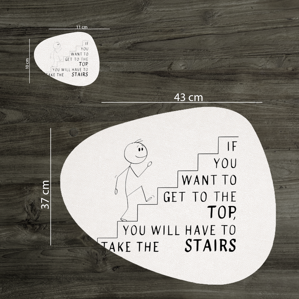 If you want to get to the top, you will have to take the stairs. Charger Plate Set 12 Pieces