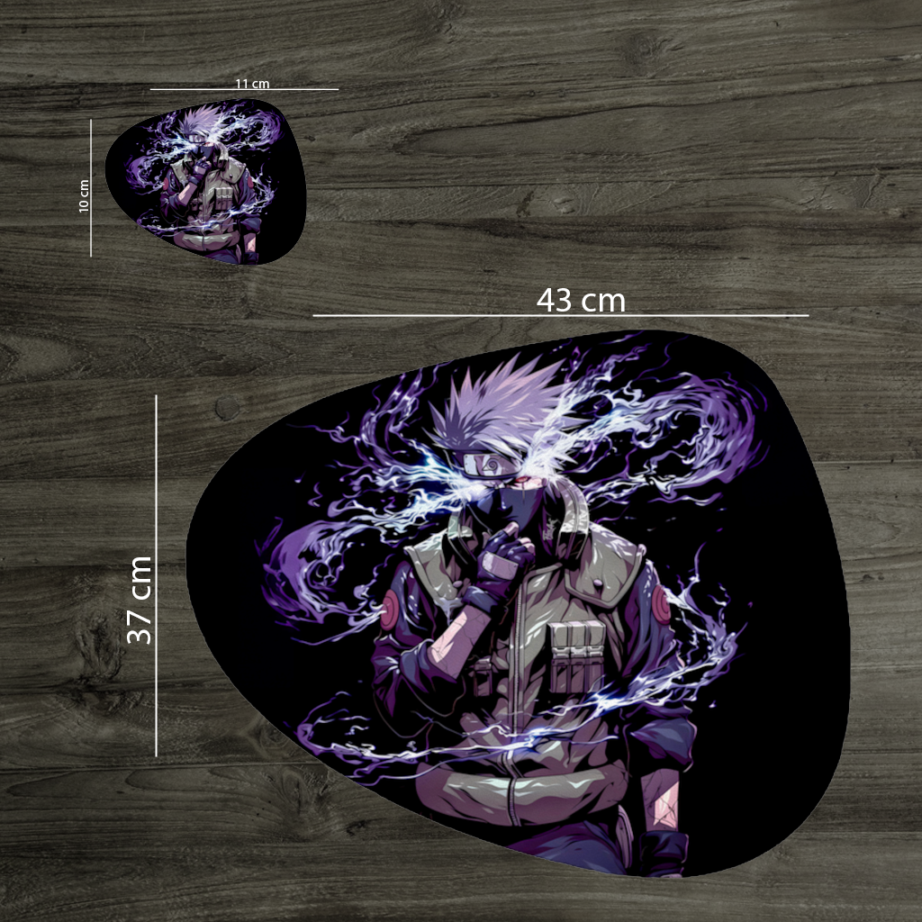 Kakashi Hatake The Surge of Purple Lightning Charger Plate Set 12 Pieces