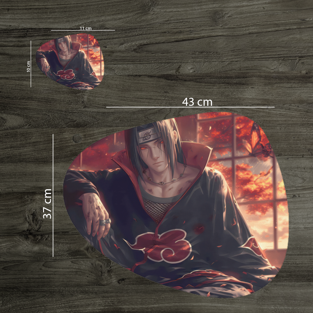 Itachi Uchiha The Crimson Sunset of Sacrifice Charger Plate Set 12 Pieces