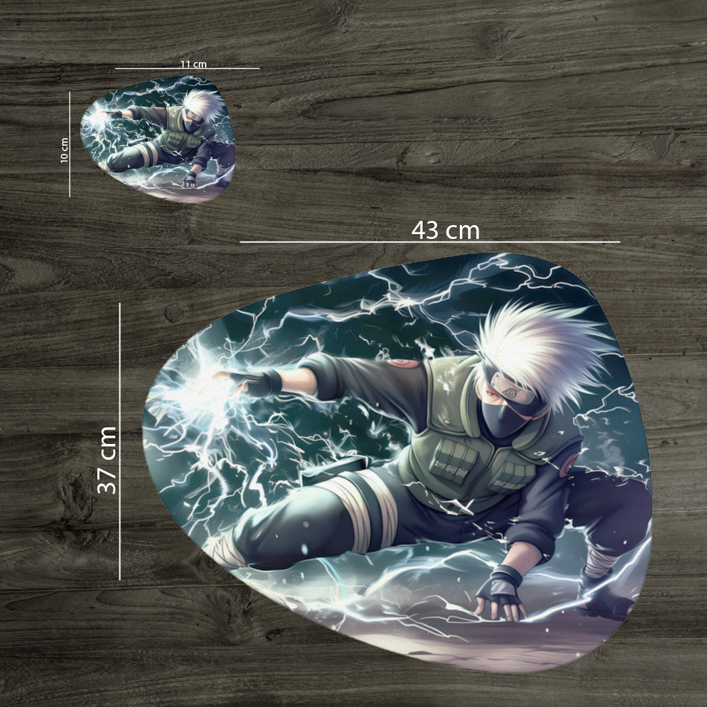 Kakashi Hatake The Roar of the Lightning Blade Charger Plate Set 12 Pieces
