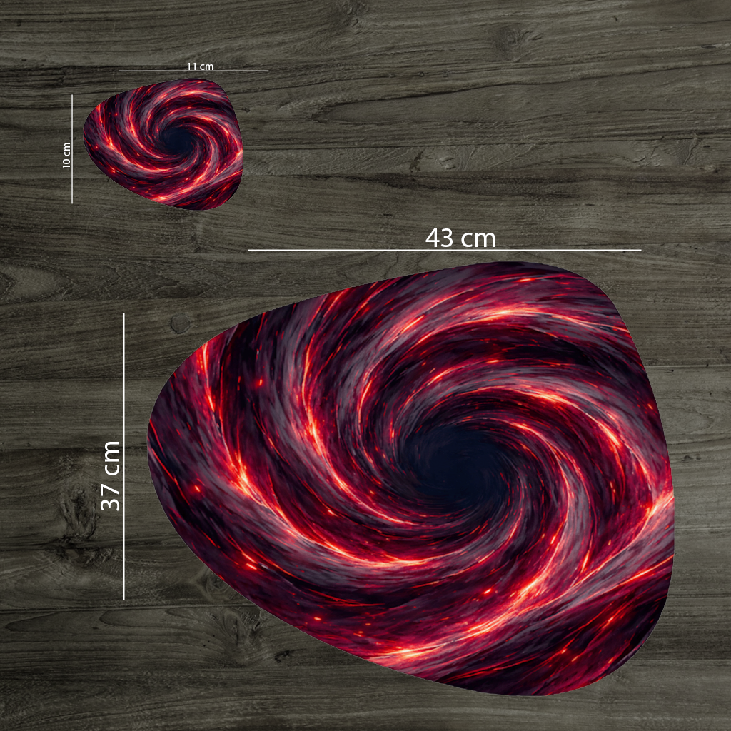 Uchiha Brothers Eternal Black Flames of Amaterasu Charger Plate Set  12 Pieces