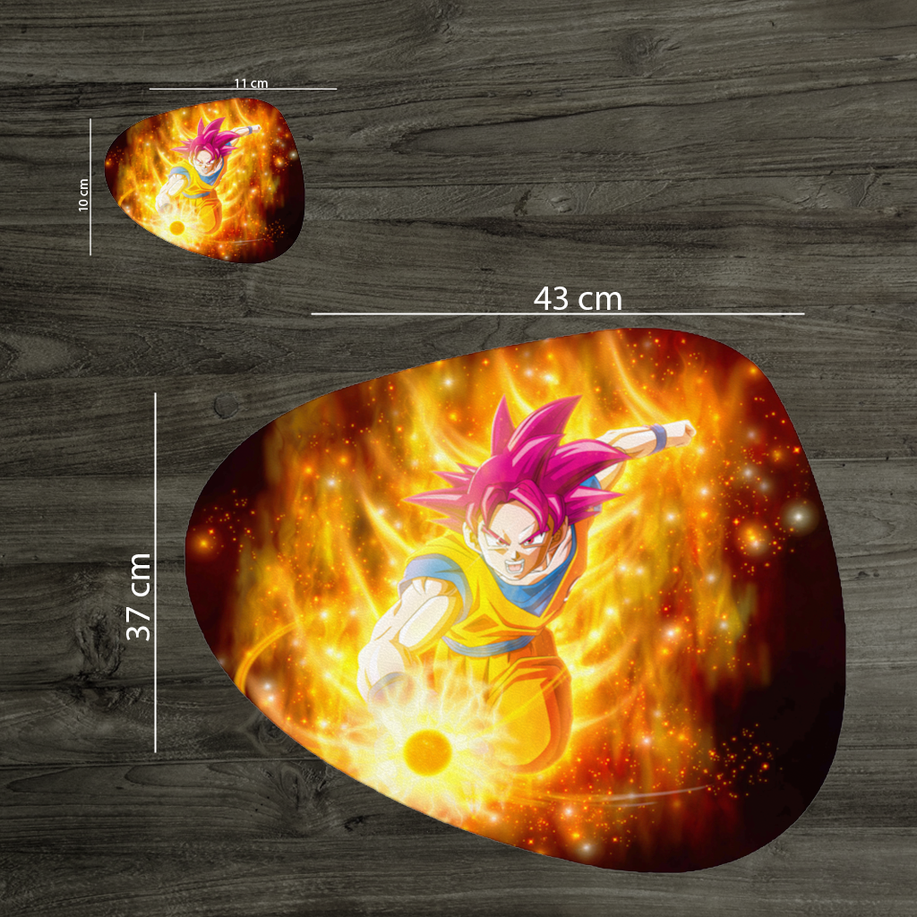 Fiery Pink Hair Warrior Charger Plate Set 12 Pieces