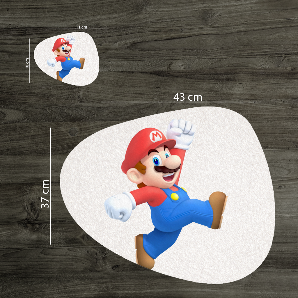 Retro Pixel Hero Design Charger Plate Set 12 Pieces